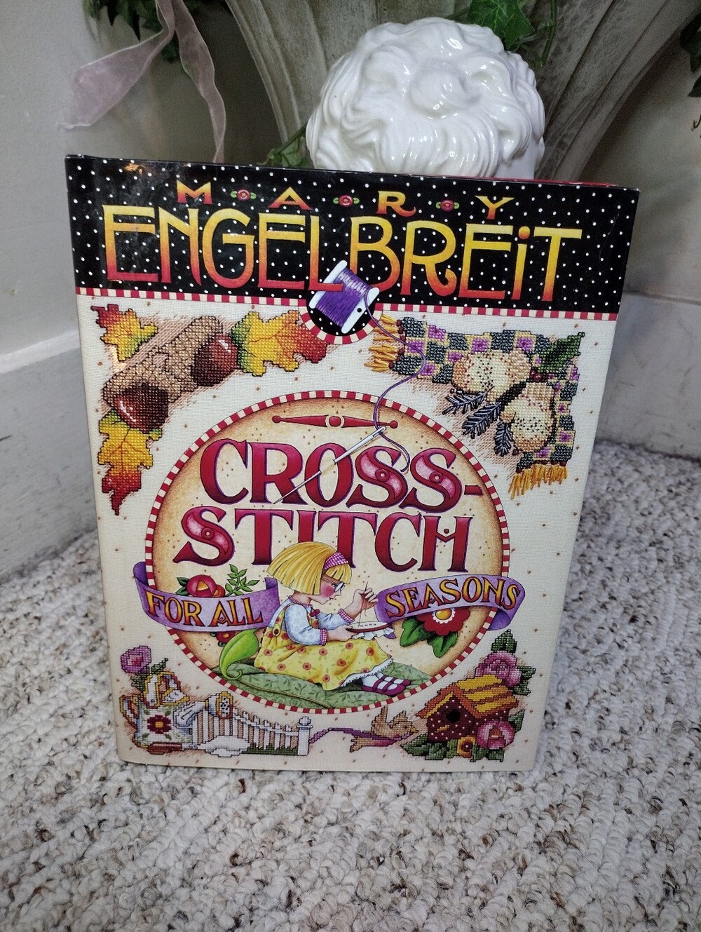 Vintage Mary Engelbreit 1997 Cross Stitch for All Seasons Book